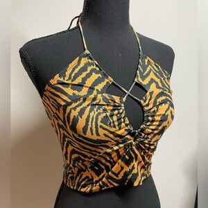 NWT Halter Top - Tiger Print - Urban Outfitters - Women’s Medium